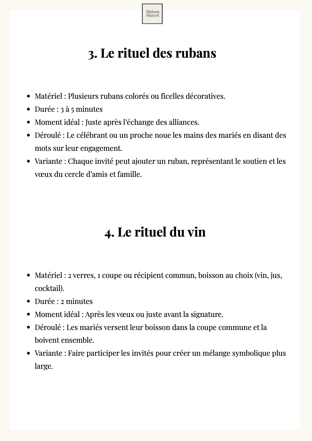 Les Rituels de la cérémonie Laïque
