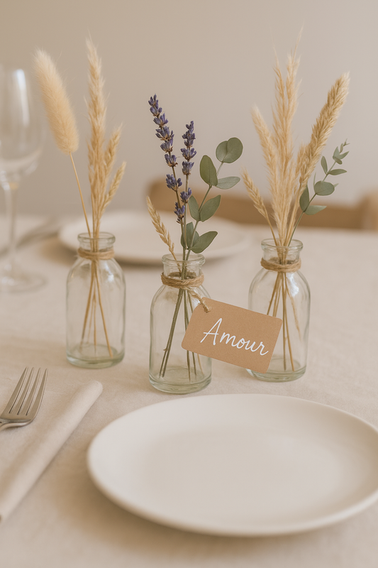 DIY mariage : des centres de table poétiques et simples à créer