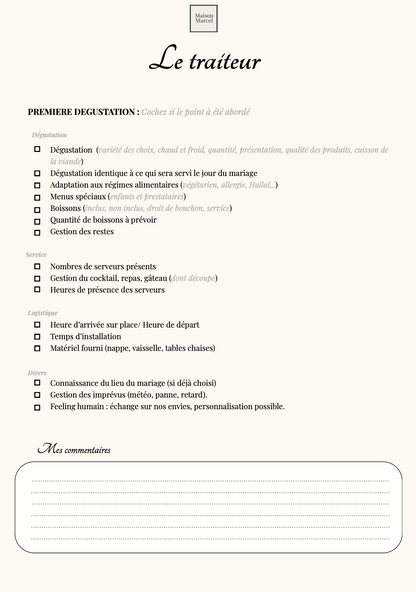 Le Guide Prestataires de Maison Marcel