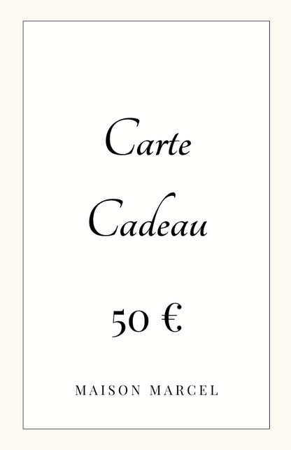 🎁 Carte Cadeau Maison Marcel