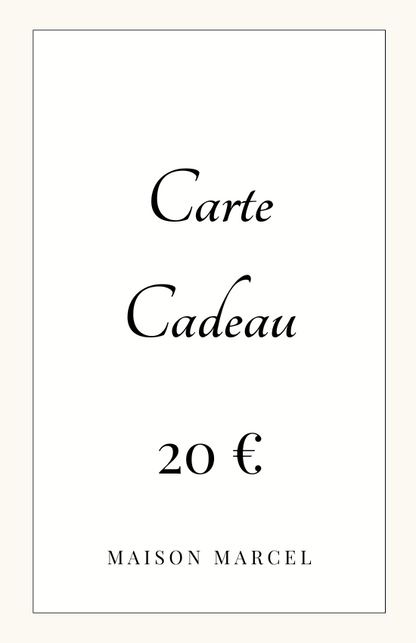 🎁 Carte Cadeau Maison Marcel
